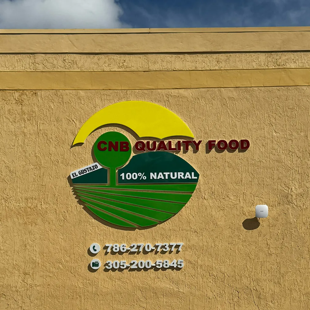 CNB Quality Food PVC Sign