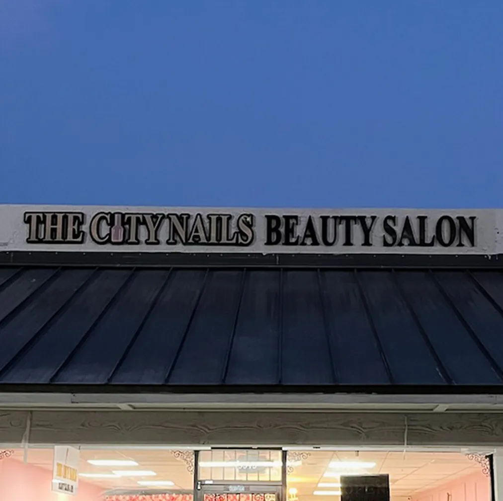 The City Nails Beauty Saloon PVC Sign