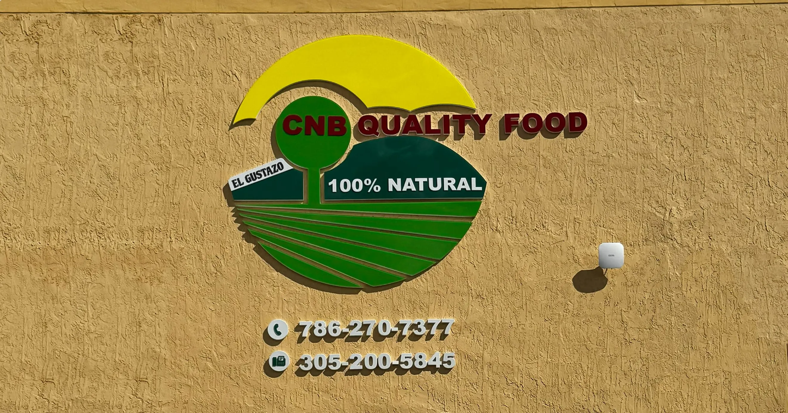 CNB Quality Food PVC Sign